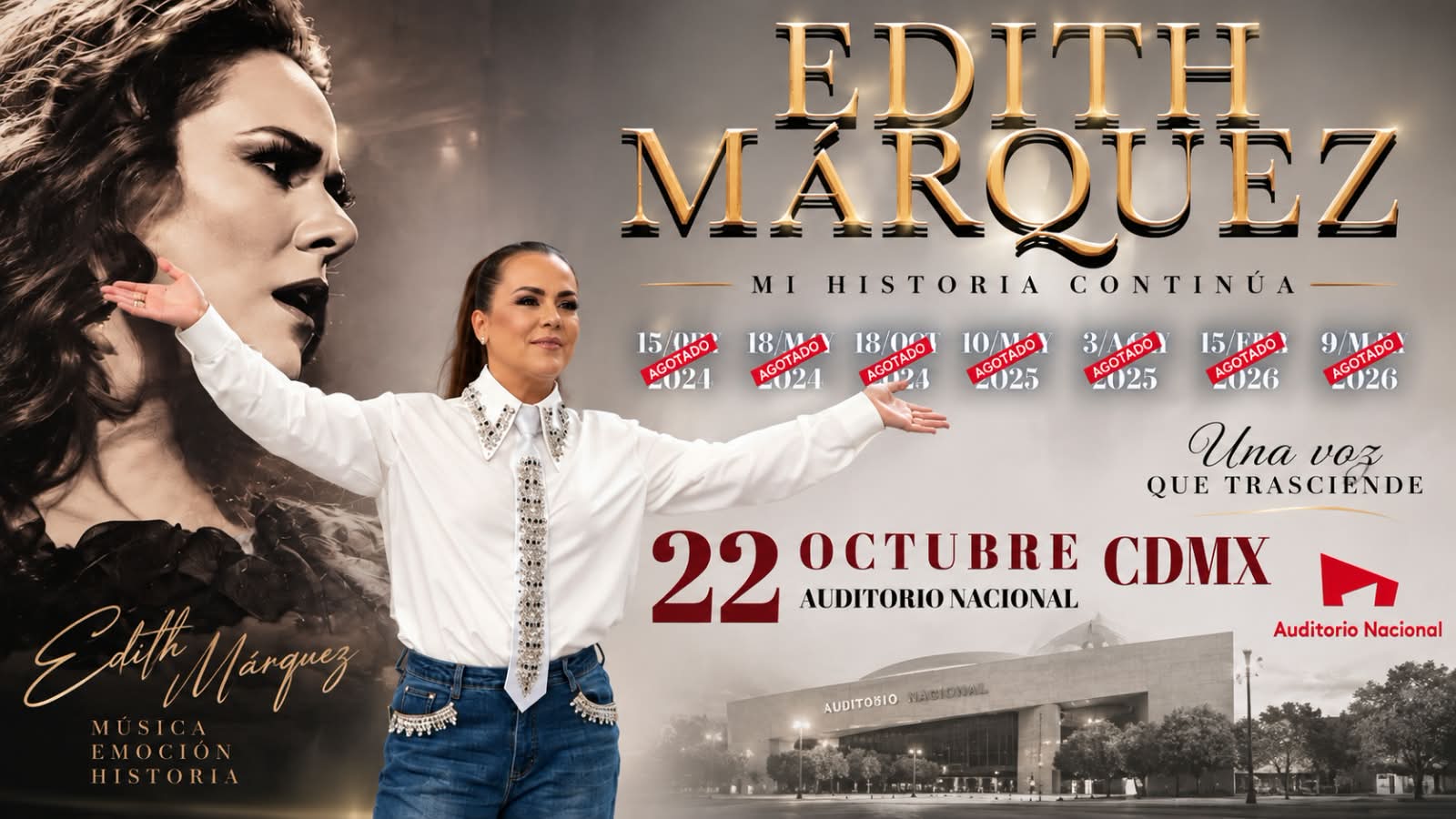 Edith Márquez es eterna e inolvidable